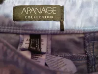 Apanage Damen Stoffhose Blau Gr. 36 Samt Cord Optik Casual 5