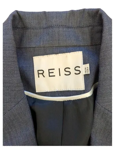 REISS Damen Blazer Gr. 38 Grau Meliert Business Anzugjacke Elegant