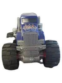 Dickie Toys Monster Truck Spielzeugauto Blau mit Flammen 9cm 1