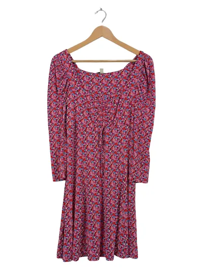 EDC by Esprit Damen Freizeitkleid Blumenmuster Gr. S/36 Rosa Viskose