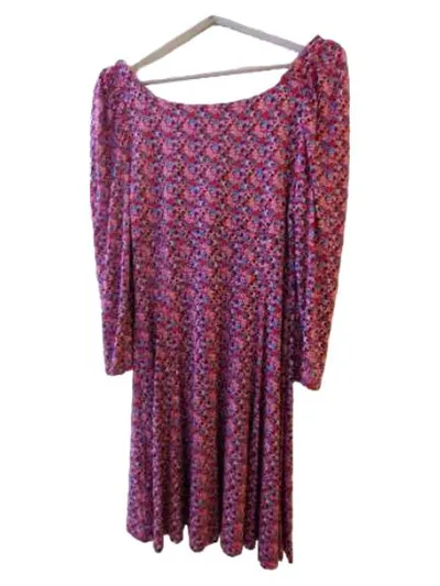 EDC by Esprit Damen Freizeitkleid Blumenmuster Gr. S/36 Rosa Viskose