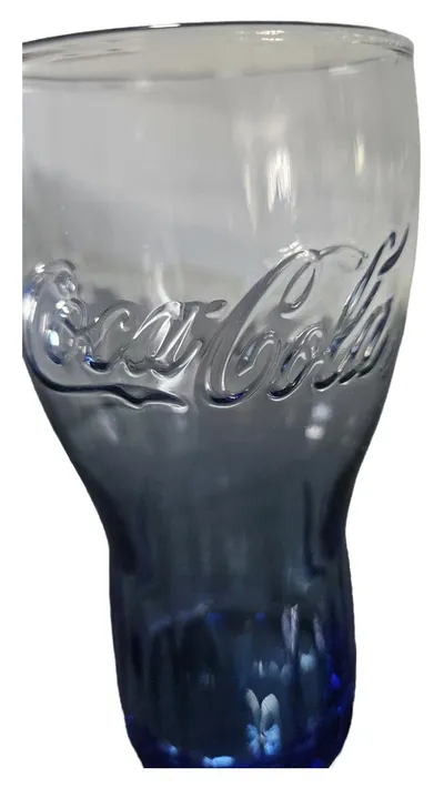 Coca-Cola Bowleglas Blau Retro 300ml Glas Trinkglas
