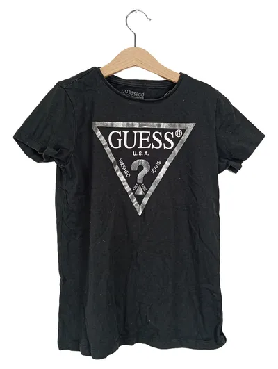 GUESS Kinder T-Shirt Gr. 146 Schwarz Casual Logo-Print