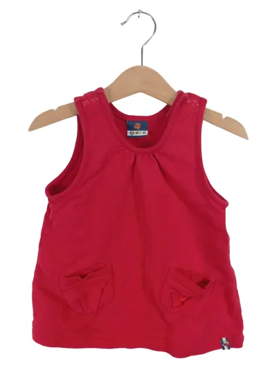 JAKO-O Trägerkleid Mädchen Gr. 68/74 Rot Baumwolle Freizeitkleid
