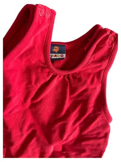 JAKO-O Trägerkleid Mädchen Gr. 68/74 Rot Baumwolle Freizeitkleid