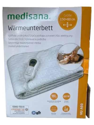 Medisana Wärmeunterbett HU A60 Heizkissen 150x80 cm Weiß