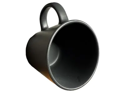 IKEA Kaffeebecher Tasse Grau Minimalistisch 300ml