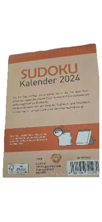 SUDOKU Kalender 2024 Abreißkalender Rätselspiel täglich neu
