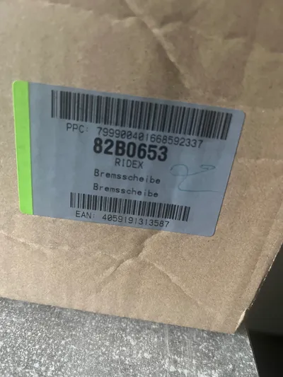 RIDEX Bremsscheibe 82B0653 KFZ Teil Silber