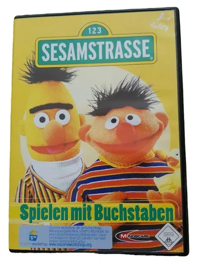 Sesamstrasse Spielen mit Buchstaben CD-ROM Ernie Bert Lernspiel Kinder