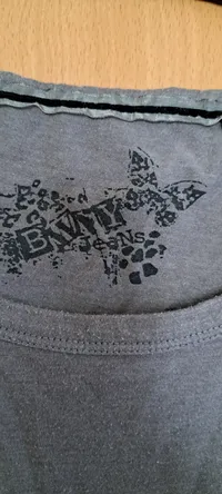 Banana Republic Damen T-Shirt Gr. 42 Grau Nieten Rüschen Casual 5