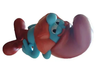 Smurfs Papa Schlumpf Figur Studio Peyo 2024 Sammler Mehrfarbig