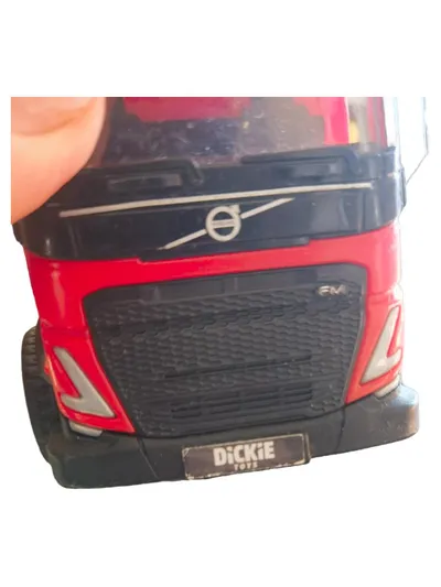 Dickie Toys Volvo FM Betonmischer LKW Spielzeug Rot Gelb 22cm