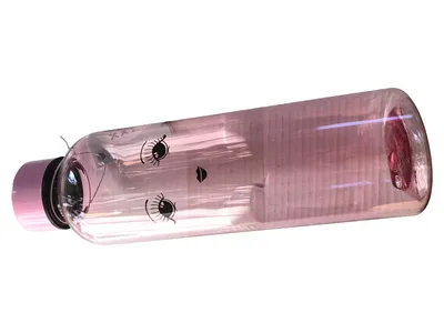 Miss Étoile Trinkflasche Gesicht Rosa Kunststoff 600ml Damen Alltag