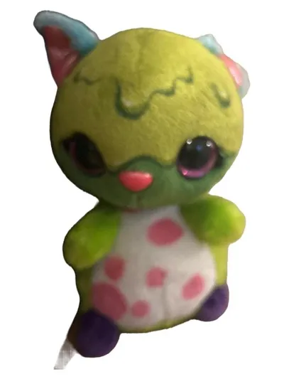 NICI Katze Kuscheltier Plüschtier Stofftier Grün Farbenfroh 17 cm