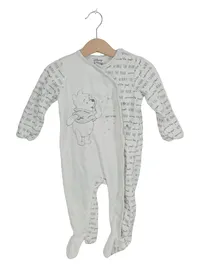 Disney Baby Winnie Pooh Strampler Schlafanzug Gr. 86 Weiß Baumwolle 1