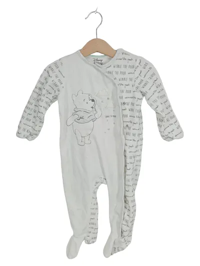 Disney Baby Winnie Pooh Strampler Schlafanzug Gr. 86 Weiß Baumwolle