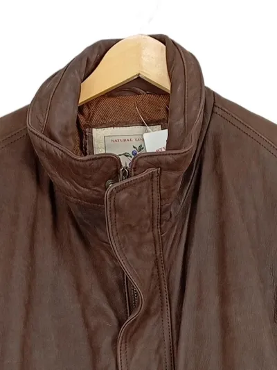 Blackthorn Lederjacke Herren Braun Klassisch Echtleder Gr. 56/3XL
