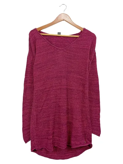 Eddie Bauer Damen Strickkleid Tunika Pink Gr. S Baumwolle Casual