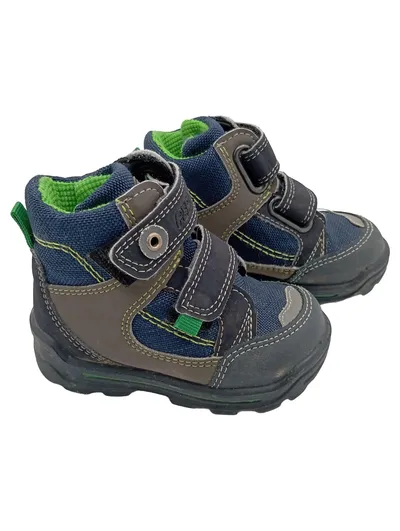 PEPINO Kinder Stiefel Gr. 20 Blau Outdoor Klettverschluss Schuhe