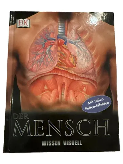 DK Der Mensch Wissen Visuell Anatomie Fachbuch Medizin Folien-Effekte