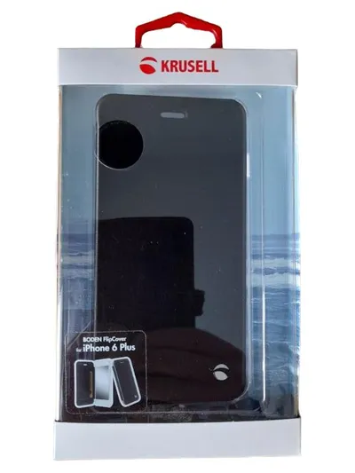 Krusell Handy Schutzhülle FlipCover Schwarz für iPhone 6 Plus