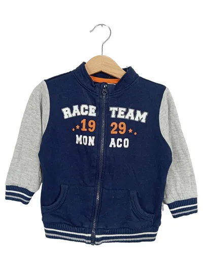 Ben & Ann Sweatjacke Jungen Gr. 86 Blau Race Team Monaco