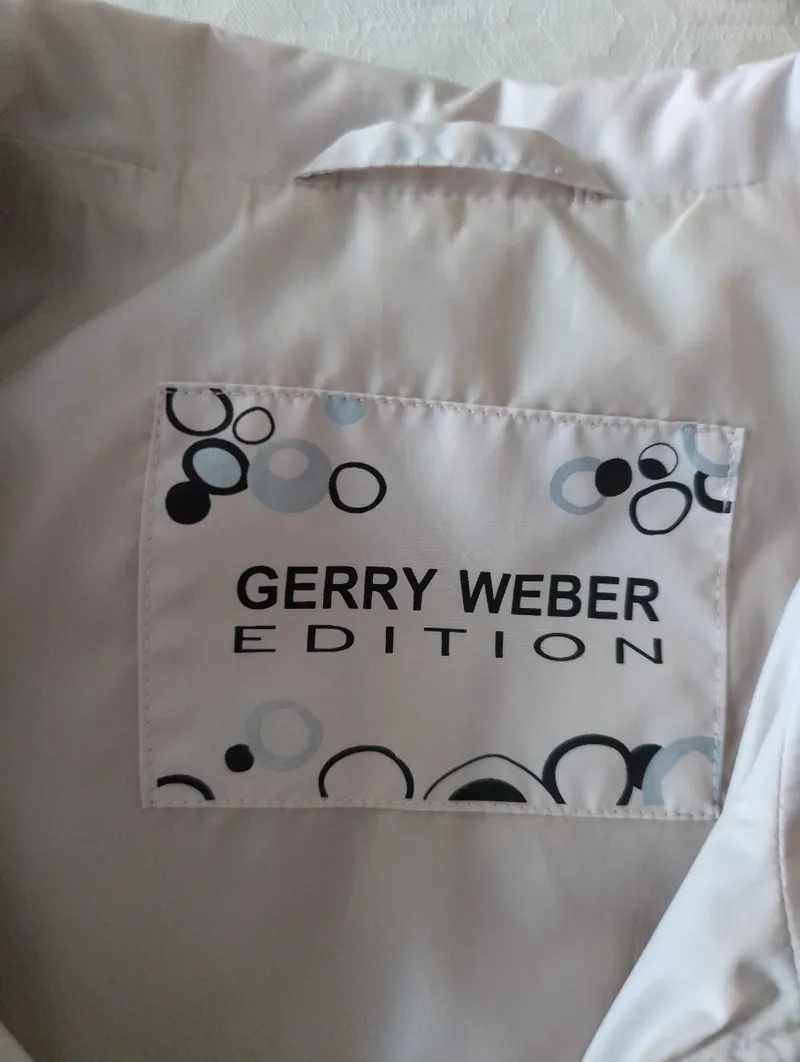 Gerry Weber Edition Damen Weste Gr. 42 Beige Kapuze Reißverschluss 3