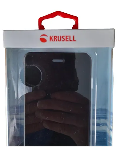 Krusell Handy Schutzhülle FlipCover Schwarz für iPhone 6 Plus Praktisch