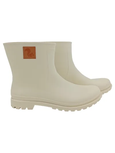 THIES Gummistiefel Damen Gr. 42 Beige Praktisch Regenstiefel