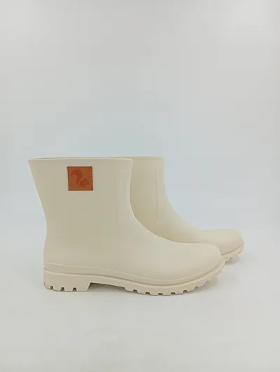 THIES Gummistiefel Damen Gr. 42 Beige Praktisch Regenstiefel