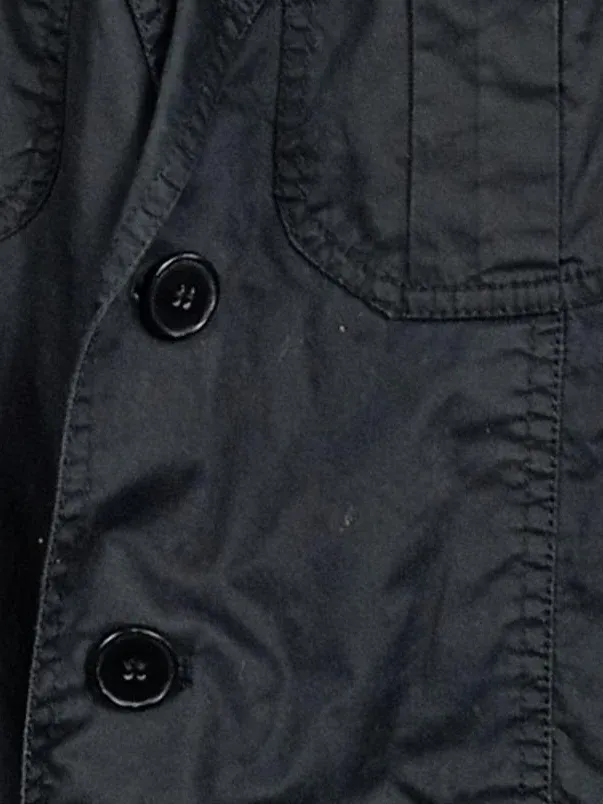 Cabano Herren Leichte Jacke Gr. 46 Schwarz Baumwolle Casual 4