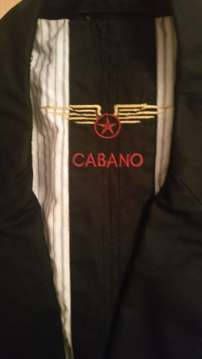 Cabano Herren Leichte Jacke Gr. 46 Schwarz Baumwolle Casual 5
