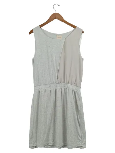 SELECTED Damen Freizeitkleid Gr. 38 Grau Casual Jersey Midikleid