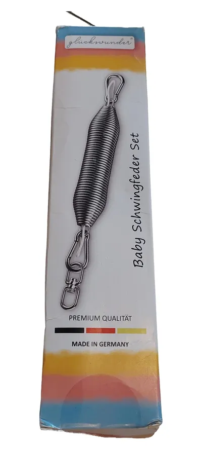 glücksWunder Baby Schwingfeder Set Kinderwagen Zubehör Silber