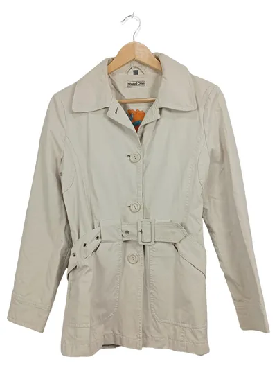 Street One Damen Übergangsmantel Trenchcoat Beige Gr. 36/S mit Gürtel
