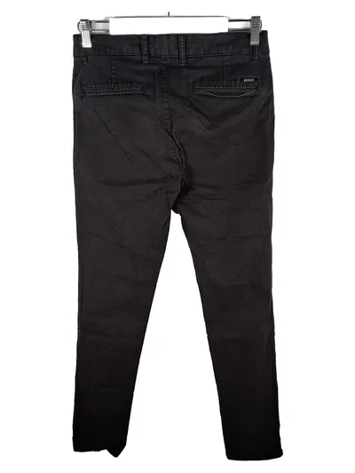 Yazubi Herren Chino Stoffhose Schwarz W30/L32 Slim Fit Baumwolle