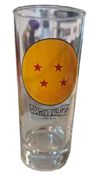 Dragon Ball Z Trinkglas Glas 300ml Mehrfarbig Anime Manga 4 Sterne Logo
