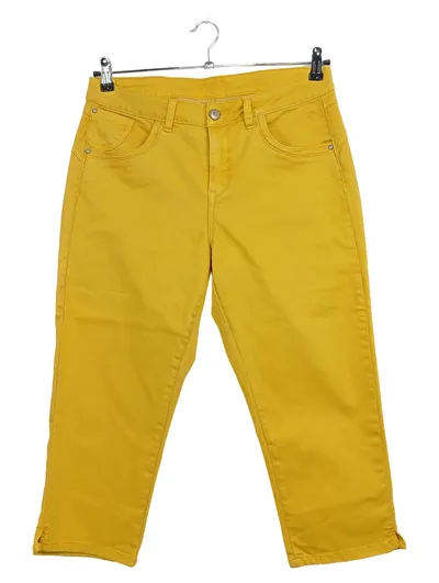 Cream Damen Jeans Regular Fit Gelb Gr. L Stretch