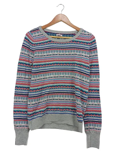 KangaROOS Damen Pullover Gr. 36/38 Mehrfarbig Fair Isle Muster Casual