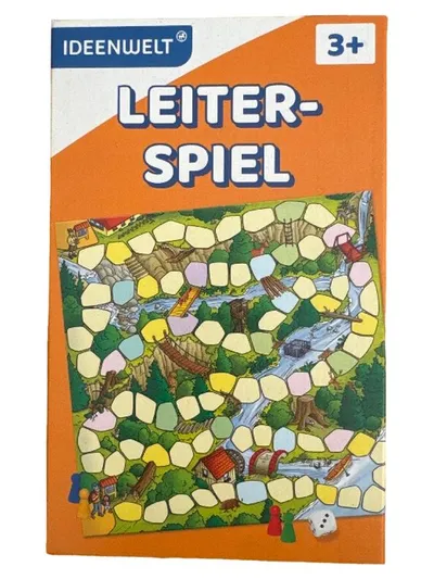 IDEENWELT Leiterspiel Brettspiel Kinder ab 3 Jahre 2-4 Spieler Würfelspiel
