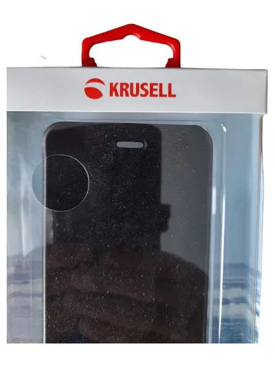 Krusell Handyhülle Flip Cover Schwarz für Apple iPhone 6 Plus Schutzhülle