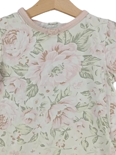 Newbie Langarmshirt Blumenmuster Mädchen Gr. 128 Feminin Alltag Mehrfarbig