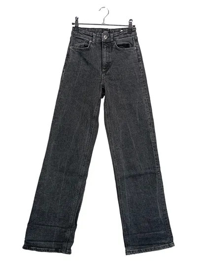 ONLY Damen Jeans Wide Fit Grau Größe 32