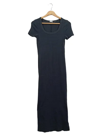 Cotton On Damen Freizeitkleid T-Shirt-Kleid Gr. 38 Schwarz Basic Maxi