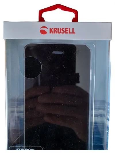 Krusell Handyhülle FlipCover für iPhone 6 Plus Schutzhülle Schwarz Praktisch
