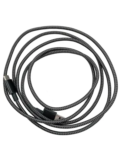 Anker USB-A auf USB-C Ladekabel Datenkabel geflochten Grau