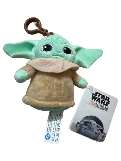 Star Wars Yoda Grogu Plüsch Schlüsselanhänger Kinder Grün 12cm