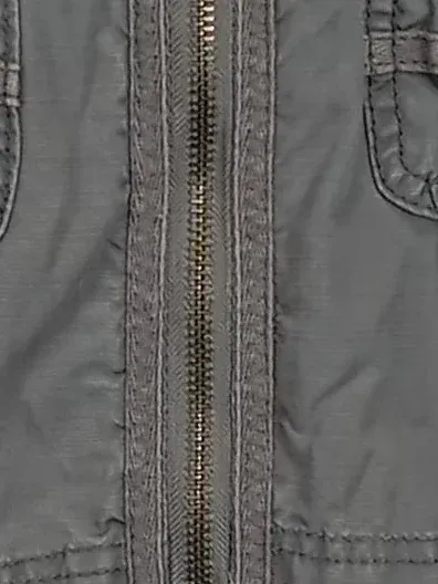 Street One Damen Arbeitsjacke Gr. 40 Grau Casual Kapuze Reißverschluss 3