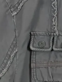 Street One Damen Arbeitsjacke Gr. 40 Grau Casual Kapuze Reißverschluss 5